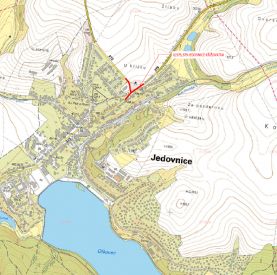 II/373, 379 Jedovnice, křiž. u ČS