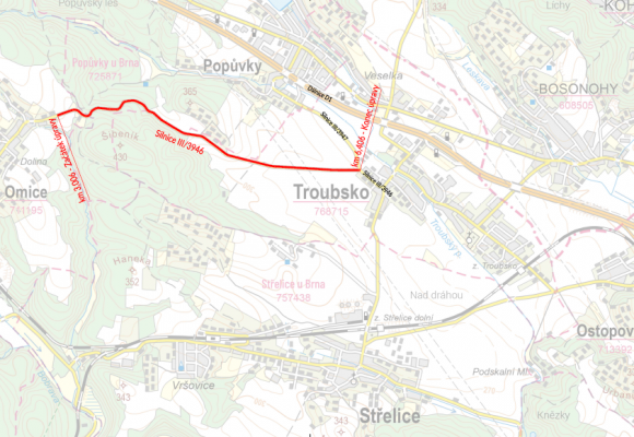 III/3946 Omice - Troubsko
