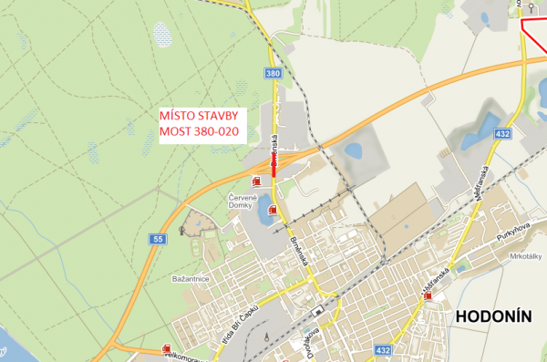 II/380 Hodonín, most ev. č. 380-020 (přes silnici I/55)