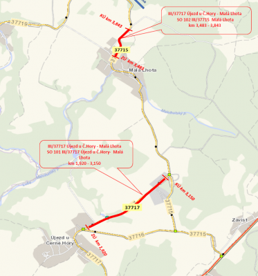 III/37717 Újezd u Č. Hory - Malá Lhota