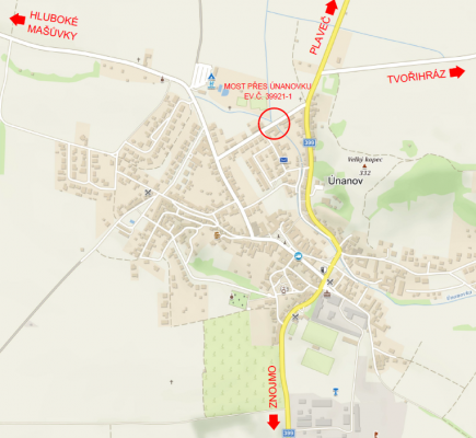 III/39921 Únanov, most 39921-1