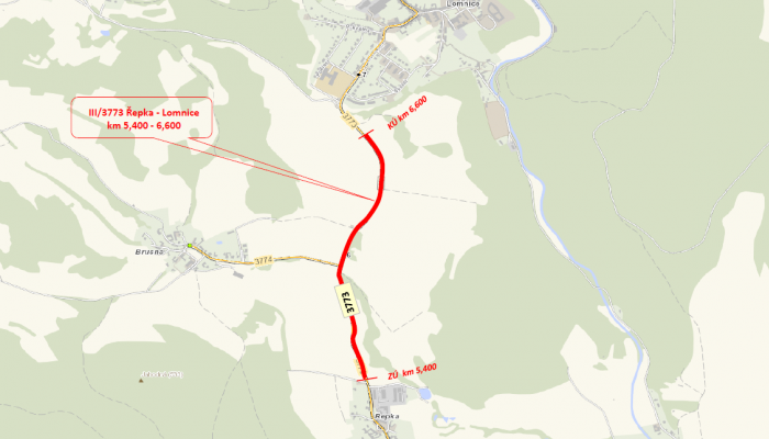 III/3773 Řepka - Lomnice