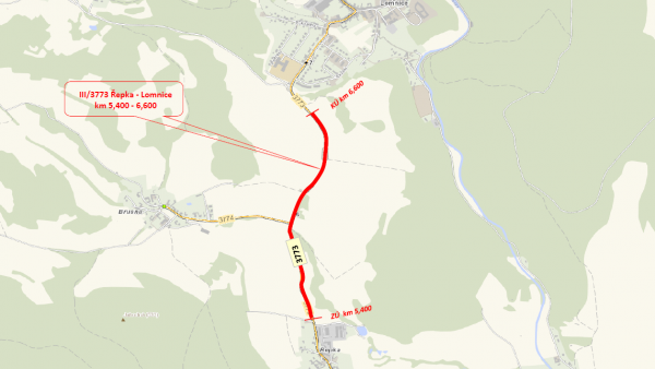 III/3773 Řepka - Lomnice