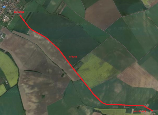 III/4165 Šaratice - Milešovice