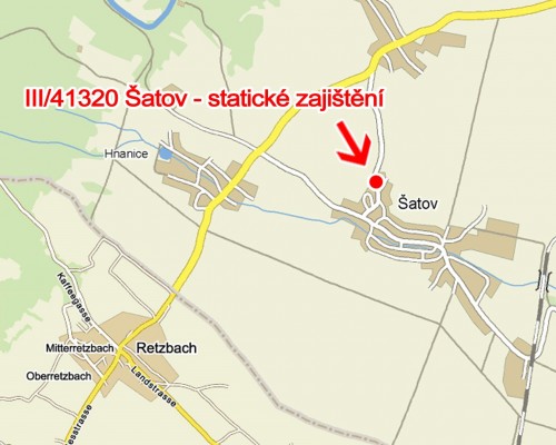 III/41320 Šatov - statické zajištění