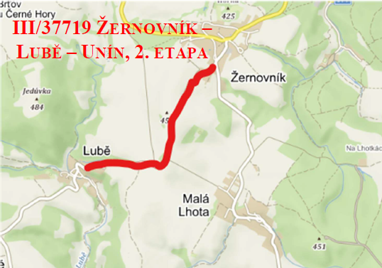 III/37719 Žernovník – Lubě – Unín, 2. etapa