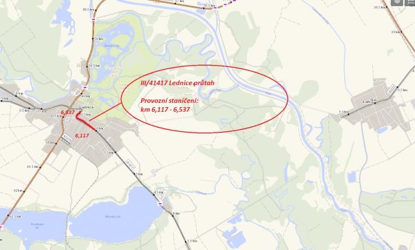 III/41417 Lednice průtah