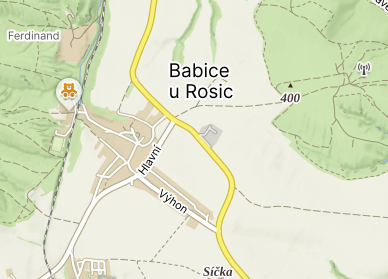 III/39511 Babice u Rosic, ul. Výhon