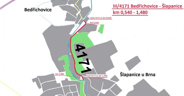 III/4171 Bedřichovice - Šlapanice