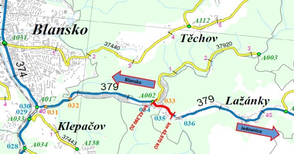 II/379 Blansko - Lažánky