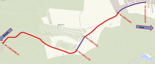 III/37440 Blansko - Těchov