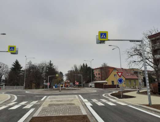 II/374 Blansko, rekonstrukce křižovatky Poříčí - Mlýnská