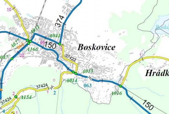 II/150 Boskovice ul. Dukelská