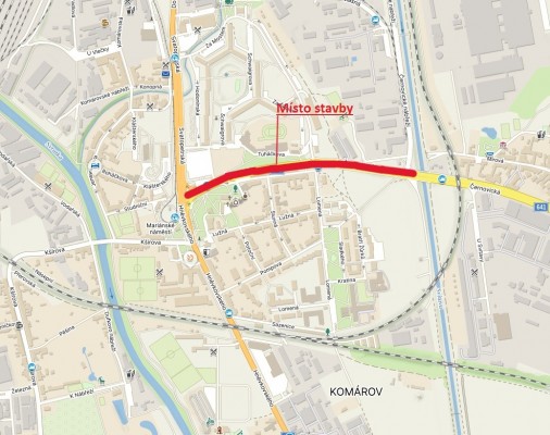 II/641 Brno, ul. Černovická - úsek 5