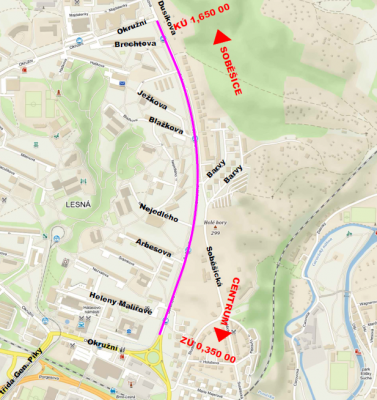 III/37915 Brno – Lesná ul. Seifertova