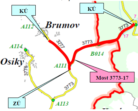 III/3773 Brumov – Bedřichov
