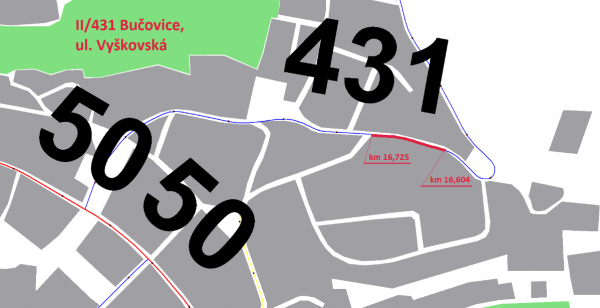 II/431 Bučovice, ul. Vyškovská