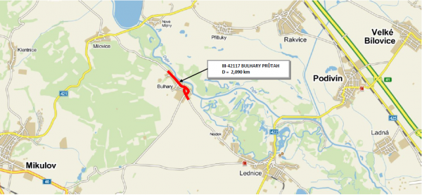 III/42117 Bulhary průtah