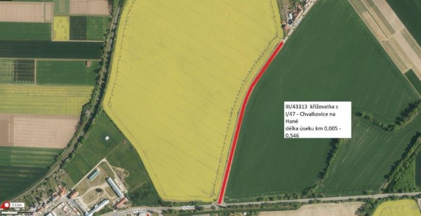 III/43313 Chvalkovice na Hané - křiž. I/47