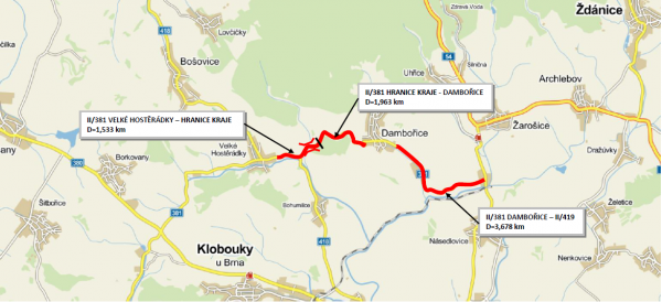 II/381 Dambořice - křiž. II/419