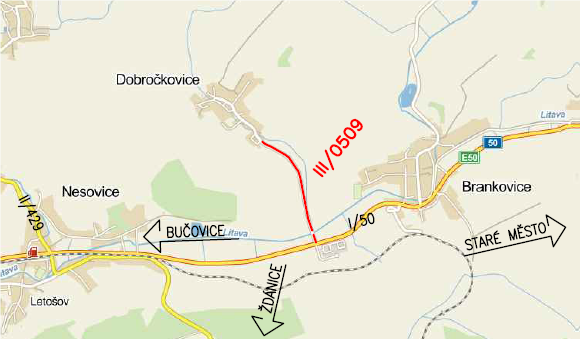 III/0509 Dobročkovice - příjezdná