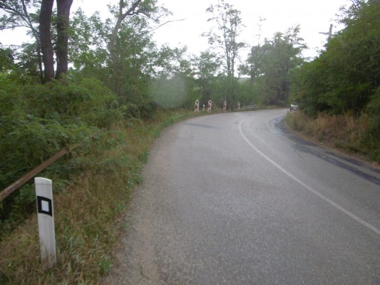 II/395 Dolní Kounice, opěrná zeď v km 29,497 - 29,704 + most 395-007