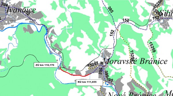 II/152 Ivančice - Moravské Bránice