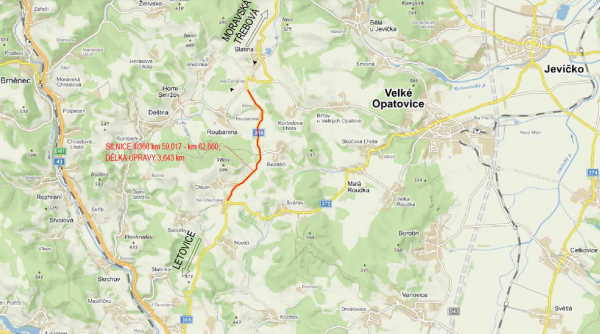 II/368 Chlum - hr. Pardubického kraje