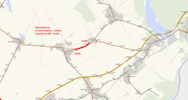 Mikrokoberce 2023 - II/423 Prušánky - Josefov