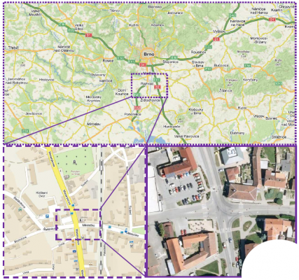 II/425, III/41617 Rajhrad, okružní křižovatka