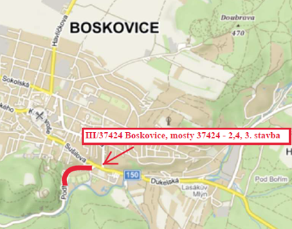 III/37424 Boskovice, Pilské údolí mosty ev.č. 37424-2, 4, 3. stavba