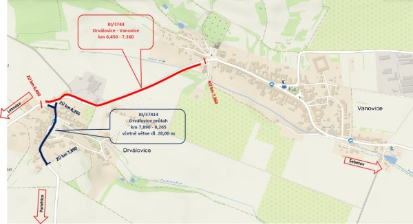 III/3744 Drválovice - Vanovice
