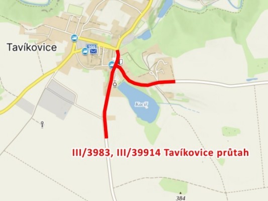 III/3983, III/39914 Tavíkovice průtah