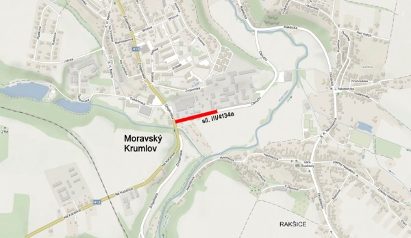 III/4134a Mor. Krumlov, ul. Okružní