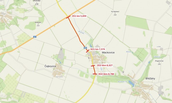 II/397 Mackovice, úsek I/53 - okružní křižovatka