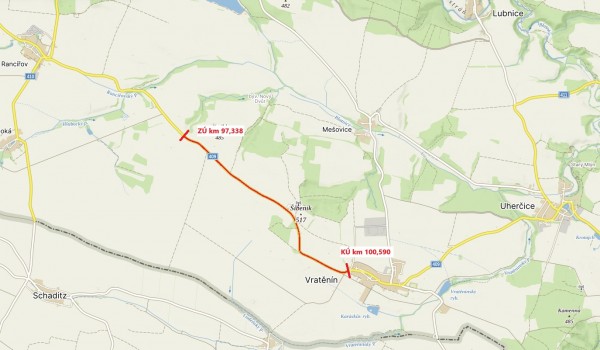 Mikrokoberce 2025 - II/409 Vratěnín - hranice JČ kraje