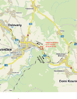 II/152 Ivančice - M. Bránice, most ev.č. 152-033