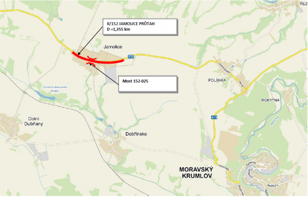 II/152 Jamolice průtah