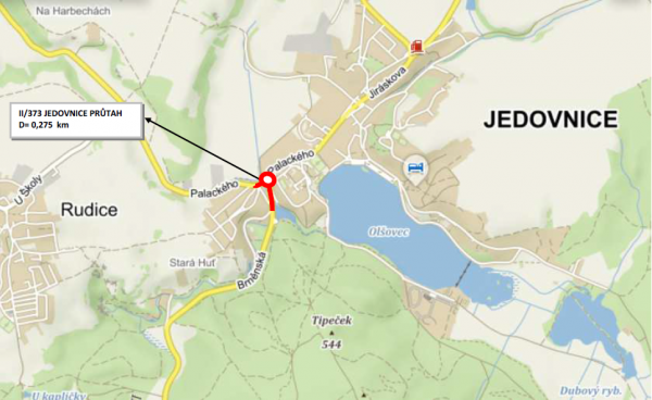 II/373 Jedovnice průtah