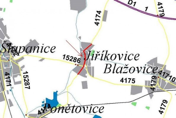 III/4174 Jiříkovice průtah