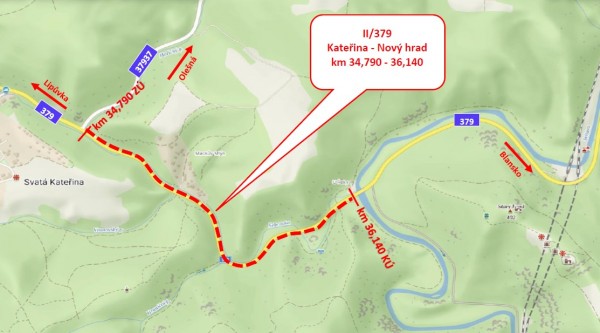 II/379 Kateřina - Nový hrad