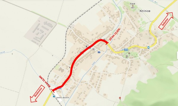 II/374 Knínice průtah