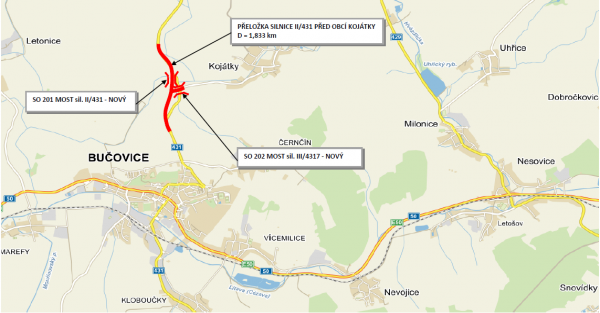 II/431 Kojátky přeložka