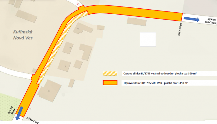 III/3795 Kuřimská Nová Ves