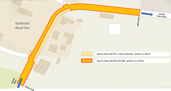 III/3795 Kuřimská Nová Ves
