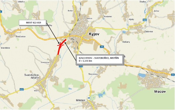II/422 Kyjov - Svatobořice - Mistřín