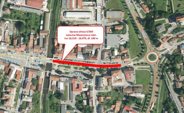II/365 Letovice, Masarykovo náměstí