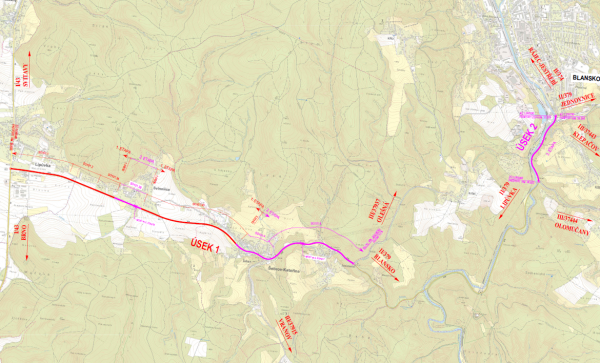 II/379 Lipůvka - Blansko, II. et. - Lipůvka - Šebrov