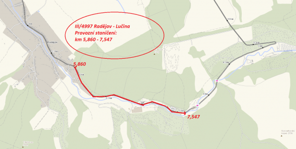 III/4997 Lučina - Radějov
