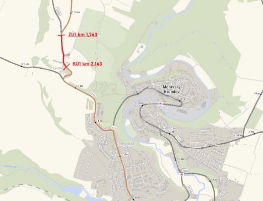 II/413 M. Krumlov - Dobelice